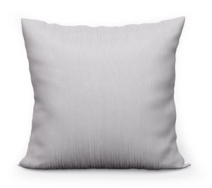 Poszewka na poduszkę 40x40 Jasnoszara ze Srebrną Nitką