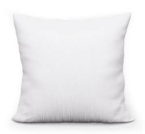 Poszewka na poduszkę 40x40 Biała ze Srebrną Nitką