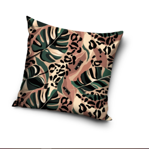 Poszewka na poduszkę 40x40 - Liście Zwierzęcy Wzór