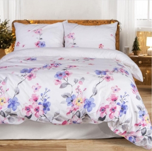 Pościel Flanelowa 220x200 - Kolorowe Kwiaty