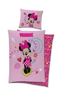 Pościel Bawełniana Licencyjna 140x200 - Minnie Mouse Myszka Minnie