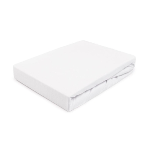 Prześcieradło Jersey z gumką 120x200 - Białe