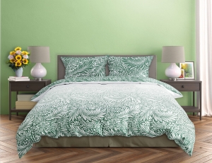 Pościel Bawełna Satynowa 220x200 - Liściasty Ornament