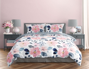 Pościel Bawełna Satynowa 160x200 - Poranna Rosa