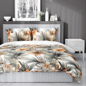 Pościel Bawełna Satynowa 160x200 - Tropikalny Poranek