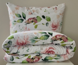 Pościel Bawełniana Anmar 200x200 - Kolibry i Kwiaty