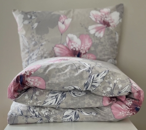 Pościel Bawełniana Anmar 200x200 - Kwiaty Magnolii i Hibiskusa