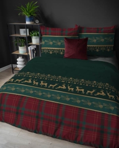 Pościel Flanelowa 220x200 - Świąteczna Merry Christmas