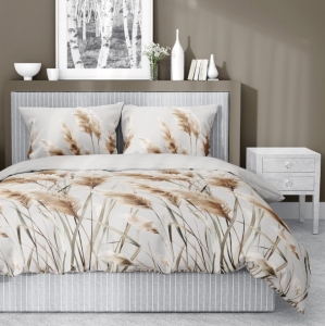 Pościel Bawełna Satynowa 160x200 - Trawa Pampasowa