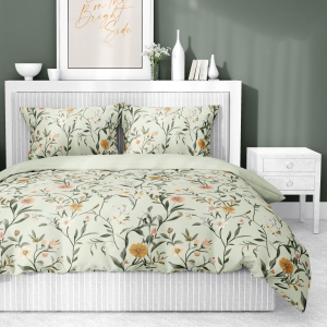 Pościel Bawełna Satynowa 160x200 - Łąka Zielone Tło