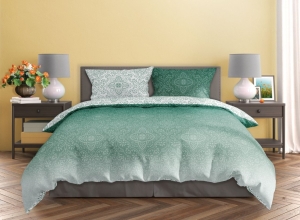 Pościel Bawełna Satynowa 160x200 - Symetryczny Ornament