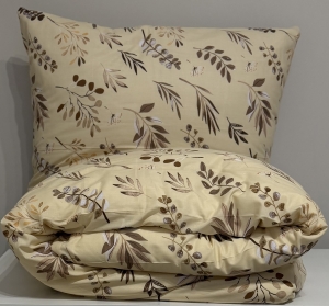 Pościel Bawełniana Anmar 220x200 - Subtelne Liście