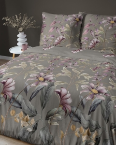 Pościel Bawełna Satynowa 160x200 - Kwiaty 