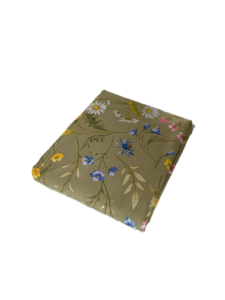 Prześcieradło Bawełniane 160x200 - Stokrotki Oliwkowe