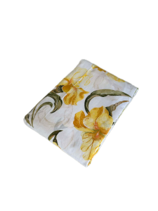 Prześcieradło Bawełniane 220x200 - Żółte Irysy