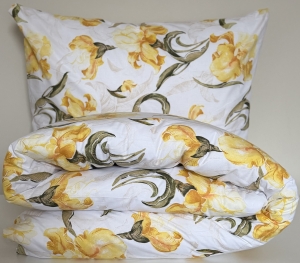 Pościel Bawełniana Anmar 140x200 - Żółte Irysy