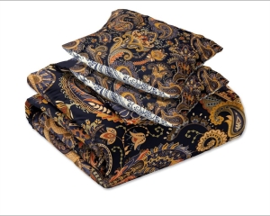 Pościel Bawełna Satynowa Nobile 160x200 - Musztardowy Ornament