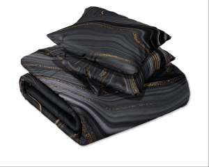 Pościel Bawełna Satynowa Nobile 220x200 - Złote Fale