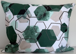 Poszewka Bawełniana Anmar 50x60 -  Heksagon Mięta