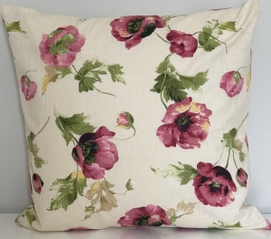 Poszewka Bawełniana Anmar 35x35 - Polne Maki Ecru