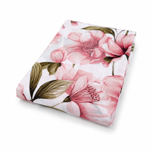 Prześcieradło Bawełniane 160x200 - Różowe Magnolie