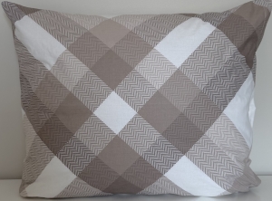 Poszewka Bawełniana Anmar Classic 50x60 - Kratka Cappuccino