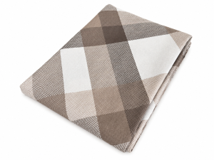  Prześcieradło Bawełniane 220x200 Anmar Classic - Kratka Cappuccino