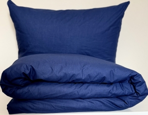 Pościel Bawełniana Jednobarwna Anmar Classic 180x200 - Granatowa