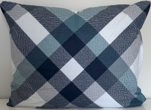 Poszewka Bawełniana Anmar Classic 50x60 - Kratka Granatowo-Niebieska