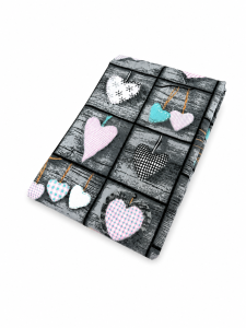 Prześcieradło Bawełniane 160x200 - Serduszka Niebieskie