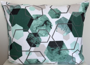 Poszewka Flanelowa Anmar 50x60 - Heksagon Mięta