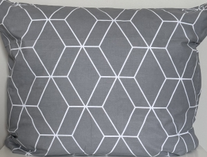 Poszewka Bawełniana Anmar 50x60 - Szara Geometria