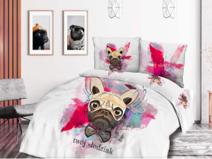 Pościel Bawełniana Panelova 140x200 - Buldog Twój Słodziak